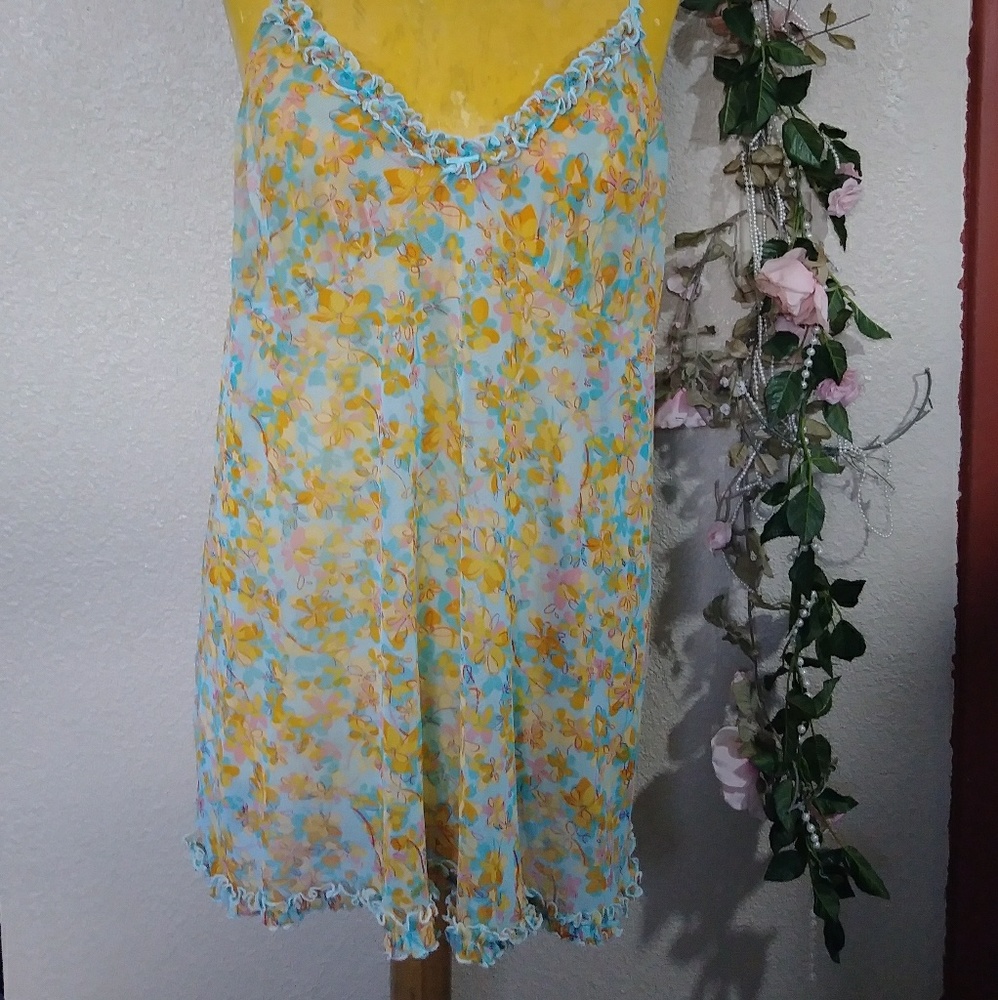 Cacique Floral Teddy Lace Lingerie